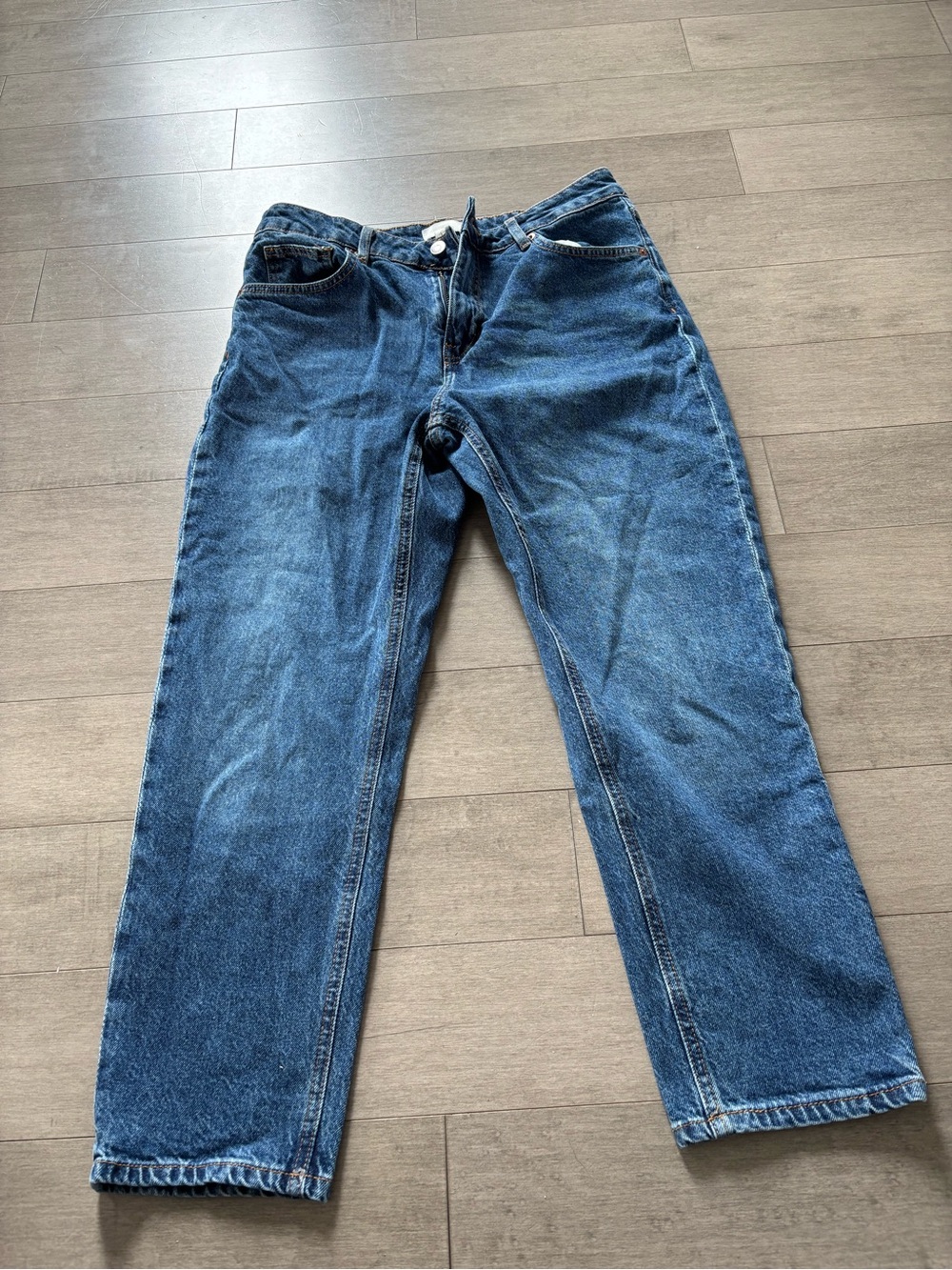 H&M Wide-Leg High-Rise Jeans in Blue Denim - Picture 3 of 14